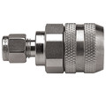 Parker Hydraulic Quick Connect Hose Coupling, 316 Stainless Steel Body, Push-to-Connect Lock, FS Series FS-251-4MZ