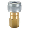 Parker Quick Connect Hose Coupling, Push-to-Connect Lock, 3/8"-18 Thread Size TL-501-6FP