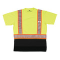 Mcr Safety Short Sleeve T-Shirt, Lime, 4XL Sz FFSTC2SLX4