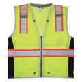 Mcr Safety High Visibility Vest, 3XL Size, Unisex SURVCL2LX3