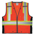 Mcr Safety High Visibility Vest, 2XL Size, Unisex SURVCS2OX2