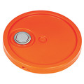 Basco Plastic Pail Lid, Orange, Plastic ROP2100CVR-F-TT-OR