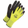 Bdg Seamless Knit HPPE Cut Resistant HiViz Yellow PU Foam Palm, Size XL (10) 99-1-9781-10