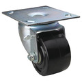 Zoro Select Standard Plate Caster, Wheel 3" dia. P10S-PH030R-14-SB-001