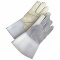 Bdg Grain Cowhide Utility Glove Gauntlet Split Back Palm Lined, Size M 60-1-650-M