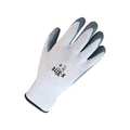 Bdg Seamless Knit White Nylon Grey Foam Nitrile Palm, Size L (9) 99-1-9800-9