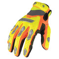 Ironclad Performance Wear Mechanics Gloves, 3XL ( 12 ), High-Visibility Orange/Yellow IEX-HZiL1-07-XXXL