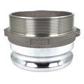 Zoro Select Cam and Groove Adapter, 6", Aluminum PLE40