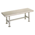 Instock ESD Gowning Bench, 14 ga., 18" H, 48" W GRGB1648S