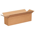 Zoro Select Long Corrugated Boxes, 13" x 3" x 3", Kraft, 25/Bundle 55VG89