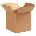 Zoro Select Corrugated Boxes, 3" x 3" x 3", Kraft, 25/Bundle 55VG02