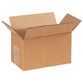 Zoro Select Long Corrugated Boxes, 6" x 3" x 3", Kraft, 25/Bundle 55VG12
