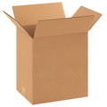 Zoro Select Corrugated Boxes, 10" x 8" x 12", Kraft, 25/Bundle 55VG48
