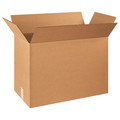 Zoro Select Corrugated Boxes, 24" x 12" x 18", Kraft, 20/Bundle 55VH81