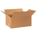 Zoro Select Corrugated Boxes, 17 1/4" x 11 1/4" x 8", Kraft, 25/Bundle 55VH32