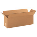 Zoro Select Long Corrugated Boxes, 18" x 6" x 6", Kraft, 25/Bundle 55VH35