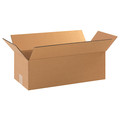 Zoro Select Long Corrugated Boxes, 18" x 8" x 6", Kraft, 25/Bundle 11R238
