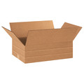 Zoro Select Multi-Depth Corrugated Boxes, 18" x 12" x 6", Kraft, 25/Bundle 55VH39