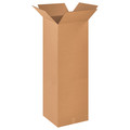 Zoro Select Tall Corrugated Boxes, 18" x 18" x 48", Kraft, 10/Bundle 55VH49