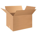 Zoro Select Corrugated Boxes, 30" x 20" x 18", Kraft, 15/Bundle 55VJ25