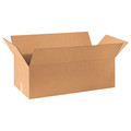 Zoro Select Corrugated Boxes, 30" x 14" x 10", Kraft, 10/Bundle 493U43