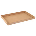 Zoro Select Corrugated Trays, 24" x 15" x 1 3/4", Kraft, 50/Bundle 55VL33