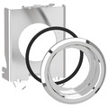 Schneider Electric Flush Mounting Kit, 30 mm, Chrome, Metal ZB4BZ021