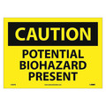 Nmc Caution Potential Biohazard Present Sign, C582PB C582PB