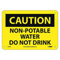 Nmc Caution Non-Potable Water Do Not Drink Sign, C361A C361A