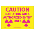 Nmc Caution Radiation Area Authorized Entry Only Sign R12P