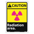Nmc Caution Radiation Area Sign CGA32AB