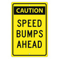 Nmc Caution Speed Bumps Ahead Sign, TM159K TM159K