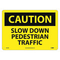 Nmc Caution Slow Down Pedestrian Traffic Sign, C607AB C607AB