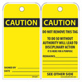 Nmc Caution Signed By___ Date___ Tag, Pk25 RPT28ST