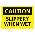Nmc Caution Slippery When Wet Sign, C57PB C57PB