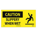 Nmc Caution Slippery When Wet Sign, SA143P SA143P