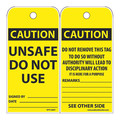 Nmc Caution Unsafe Do Not Use Tag, Pk25 RPT149ST