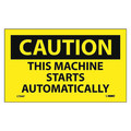 Nmc Caution This Machine Starts Automatically Label, Pk5 C79AP