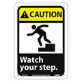 Nmc Caution Watch Your Step Sign, CGA12R CGA12R