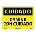 Nmc Caution Watch Your Step Sign - Spanish, SPC203RB SPC203RB