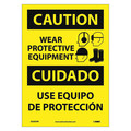 Nmc Caution Wear Protective Equipment Sign - Bilingual ESC653PB
