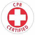 Nmc CPR Certified Hard Hat Label, Pk25, Material: Pressure Sensitive Vinyl HH22