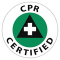 Nmc CPR Certified Hard Hat Label, Pk25 HH88