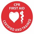 Nmc CPR First Aid Certified And Trained Hard Hat Emblem, Pk25 HH55R