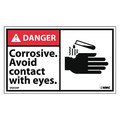 Nmc Corrosive Avoid Contact With Eyes… Label, Pk5 DGA3AP