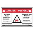 Nmc Danger Arc Flash And Shock Hazard Label, Pk5, DGA62AP DGA62AP