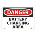 Nmc Battery Charging Area Sign, 10 X 14, Ps Vinyl, D680PB D680PB