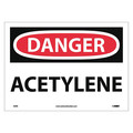 Nmc Danger Acetylene Sign, D3PB D3PB