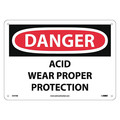 Nmc Danger Acid Wear Proper Protection Sign D474RB