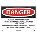 Nmc Danger Benzene May Cause Cancer Sign, D27PC D27PC